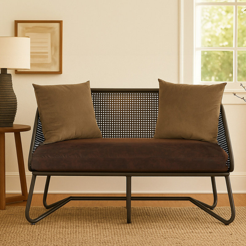 Wilker Faux Leather Sofa
