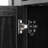 53'' Farmhouse Kitchen Island With Two Tempered Glass Cabinet Doors-201971573