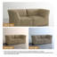 Canapé modulaire rembourré en velours côtelé 2 pièces Berlare Boneless - entièrement comprimé, aucun assemblage requis-1334230374