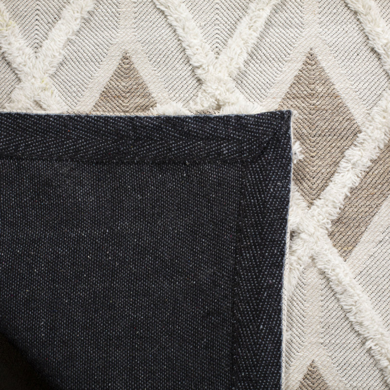 Tapis géométrique tissé à la main Chanelle, Rectangle 6 pi x 9 pi