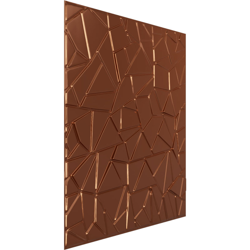 Elwod EnduraWall Decorative 3D Wall Panel, Bright Coat Copper