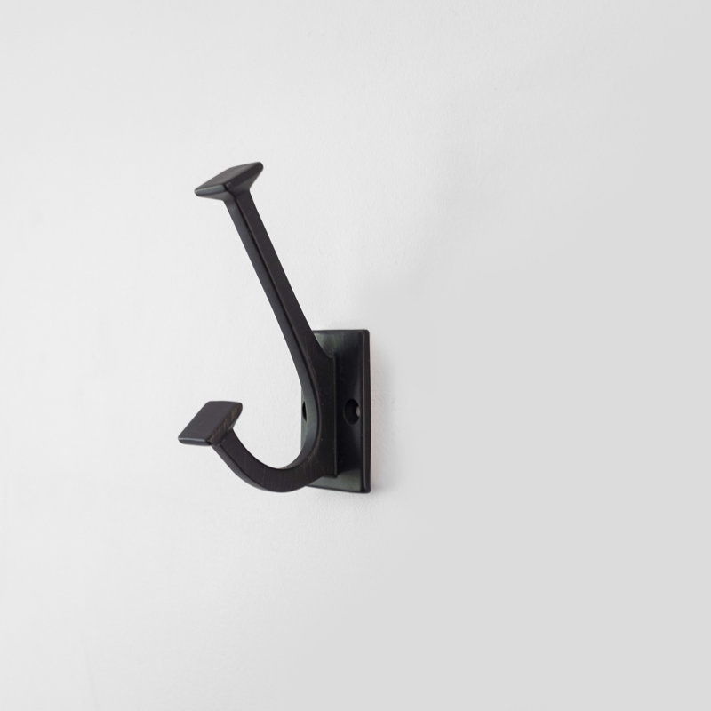 Skylight Collection Decorative Hook - 4-7/8" x 1-1/2" Vintage Bronze - Contemporary Entryway Hook for Coats, Hats & Bags