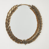 Round Greek Laurel Round Iron Mirror