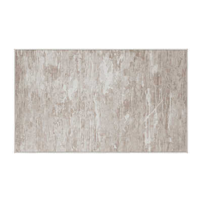 Machine Washable Beige Area Rug
