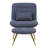 Roemello Upholstered Slipper Chair with Ottoman-290688627