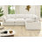 Hidehisa Upholstered Sofa, Oversized Cloud Modular Sectional Sofa Down Filled Comfort Modular Couch with Removable Cover for Living Room Office Apartment-361834997-361834996-361834995