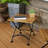 Mantz Square 20" European Chestnut Folding Side Table-1364275919