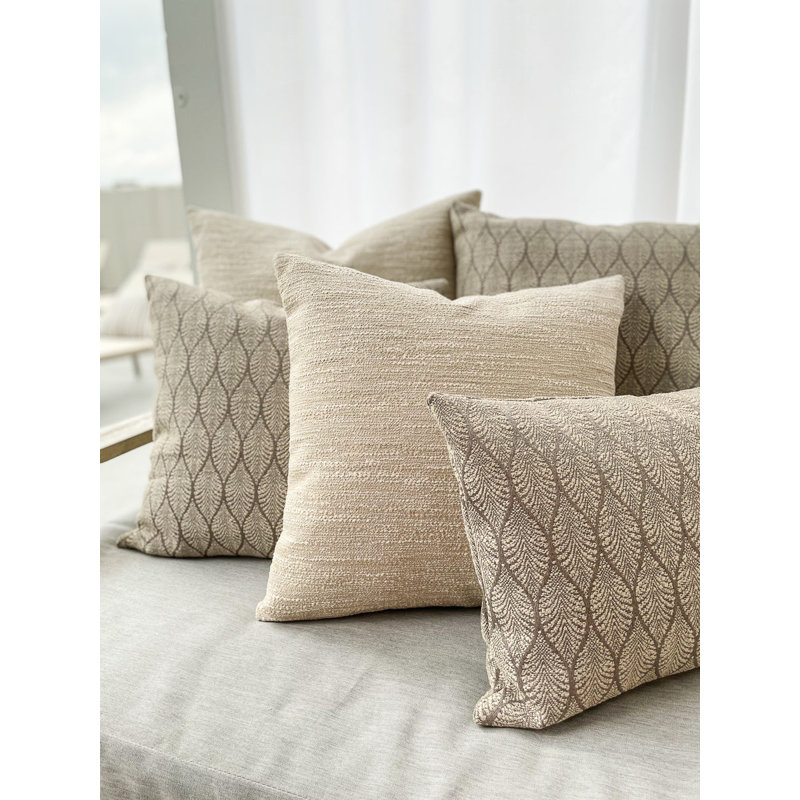 Coussin décoratif, 20 po x 20 po, Moka