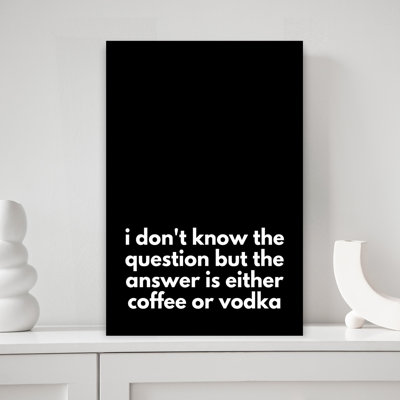 «Coffee Or Vodka Dilemma», art mural contemporain