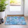 Machine Washable Indoor/Outdoor Xhevrie Blue Rug