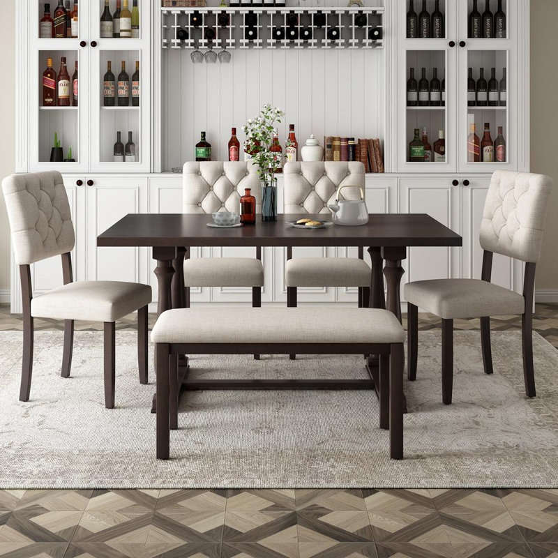 6-Piece Dining Table and Chair Set