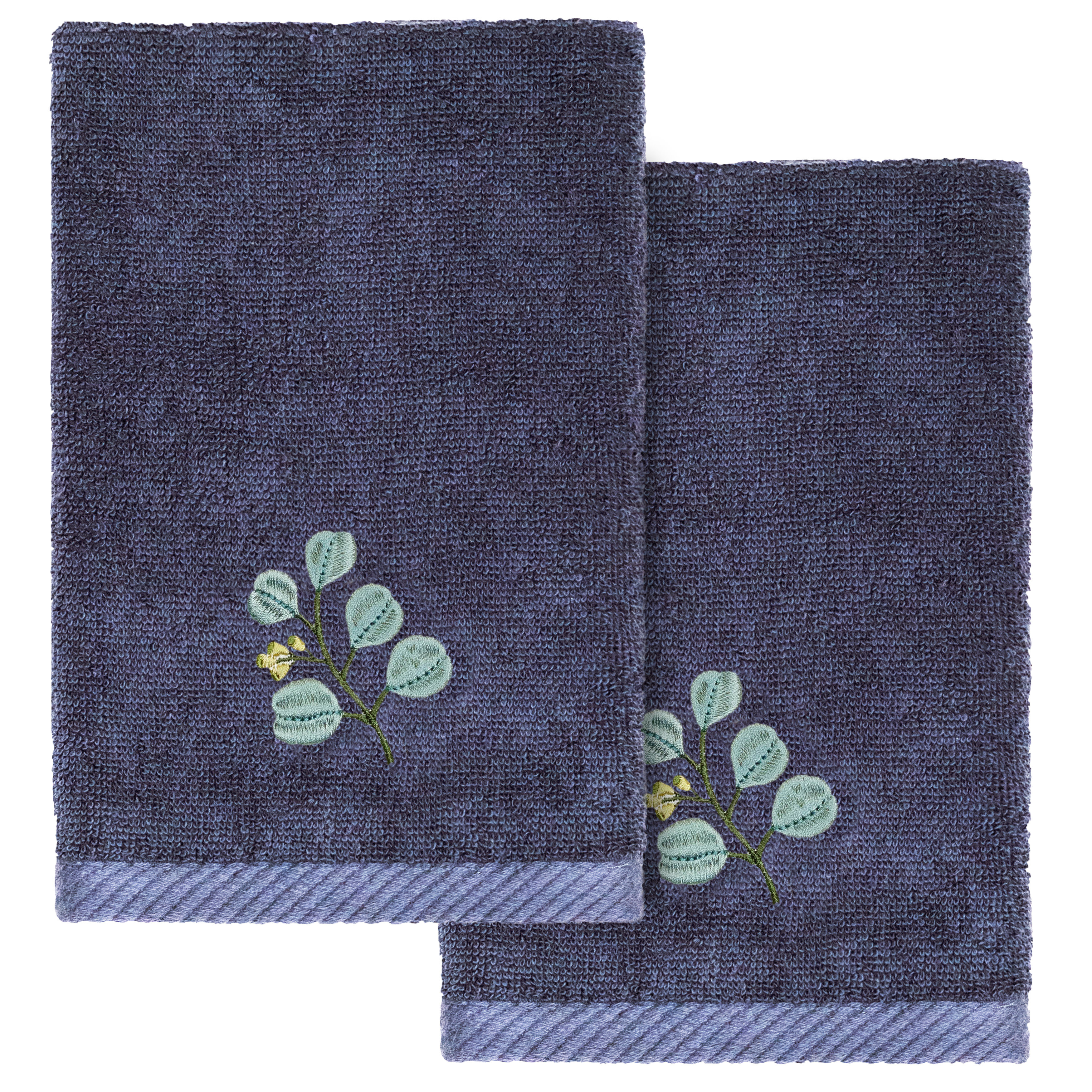 Navy blue fingertip online towels