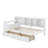 Twin Size Wooden L-Shape Daybed With Cabinets And Two Storage Drawers, Multi-Functional Bed With Study Desk And Built-In Bookshelf-114344428