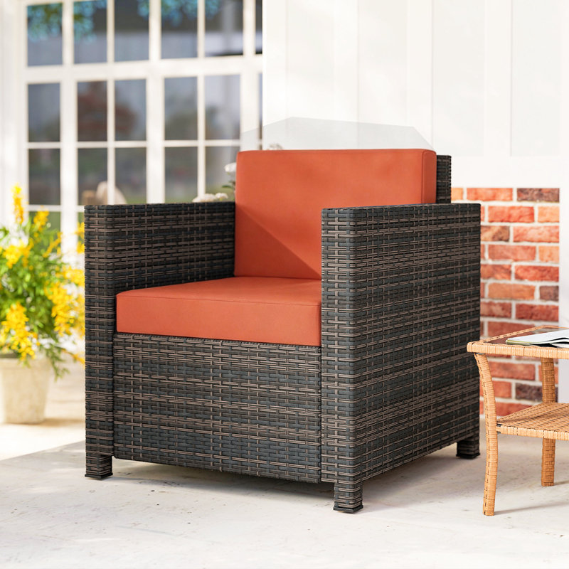 Outdoor Lounge Chair, Brown