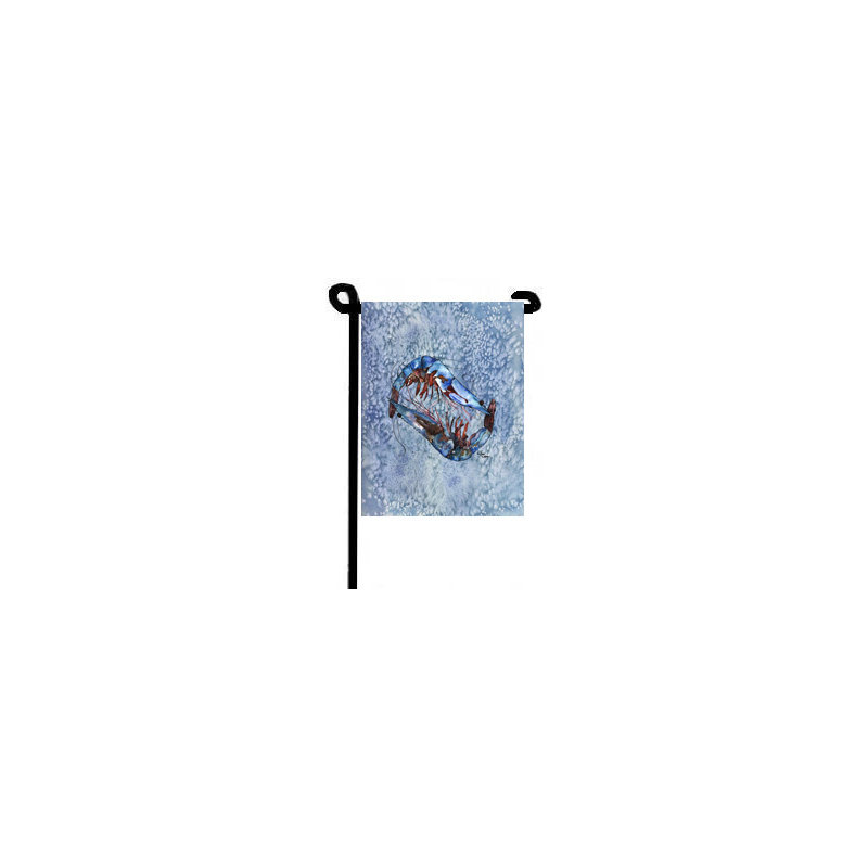 Drapeau de jardin à 2 côtés crevette