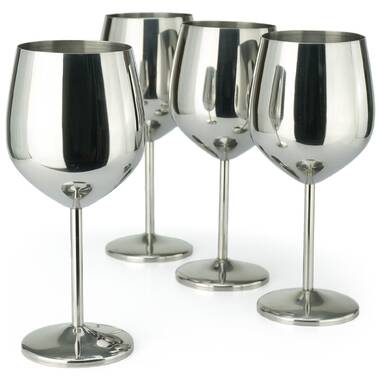 The Stainless Steel Martini Glasses