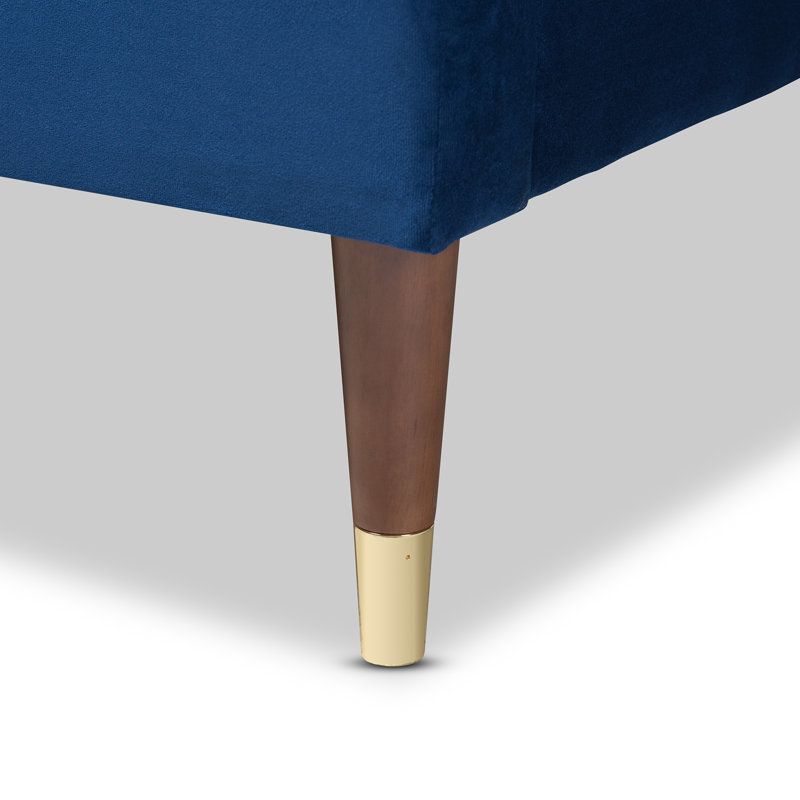 Laquentin Upholstered Platform Bed, King, Blue
