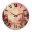 Horloge murale en bois massif Phillipsburg-1953253488