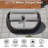 Fully Assembled Altuminum Frame PVC-coated polyester Rope  6 - Person Outdoor Seating Group With Cushions And Round 14.2'' Coffee Table with Pattern Tile Tabletop for Patio Porch Balcony Terrace Garden-320516094-320516093