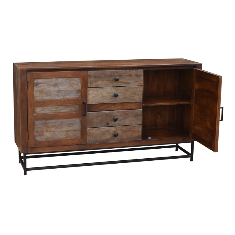 Buffet en bois 4 tiroirs Claybrooks