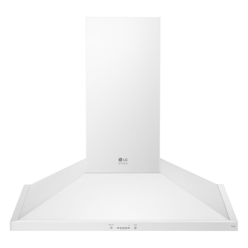 36" 600 CFM Ducted Wall Mount Range Hood with Nightlight, Wi-Fi, Remote Control Included, Essence White, 36"