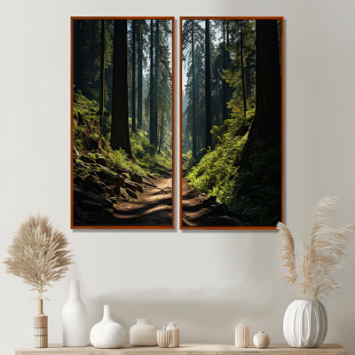 «Forest Redwood National Park III», ensemble de 2 reproductions d'art traditionnelles sur toile