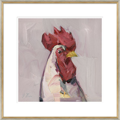 Joseph Mota " Chicken Portrait " by Joseph Mota Painting Print