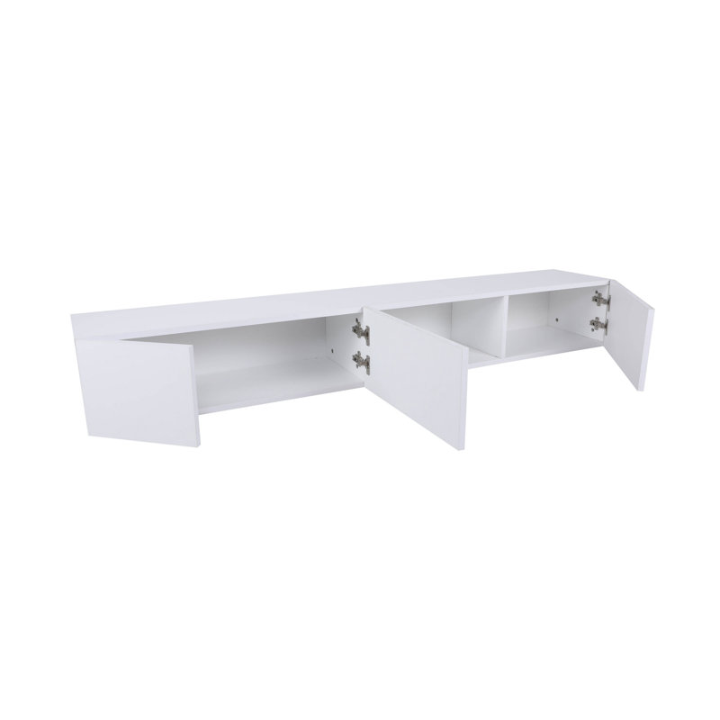 Hattchet Unfinished TV Stand for TVs up to 55", White