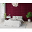 Kaygen 30 cm x 75 cm Peel and Stick Upholstered Wall Paneling in Bordeaux