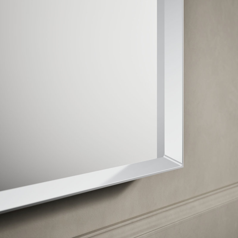 Essential 24 In. X 36 In. Arch Framed Mirror, 36" x 24", Polished Chrome