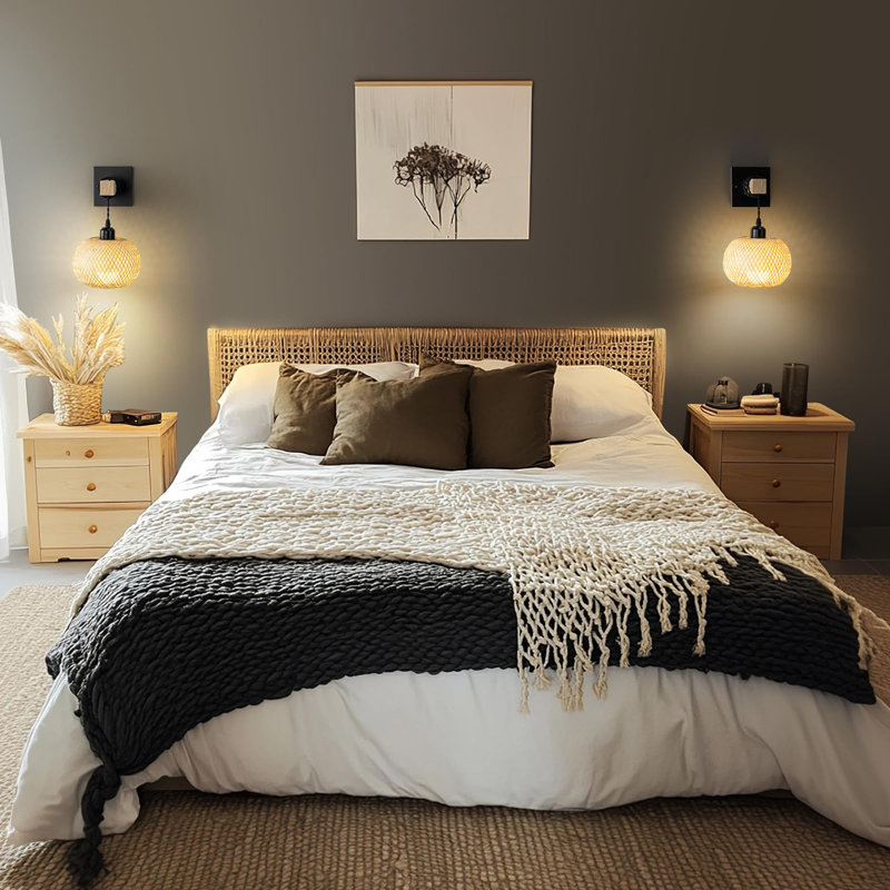Applique murale Littoral, Noir mat