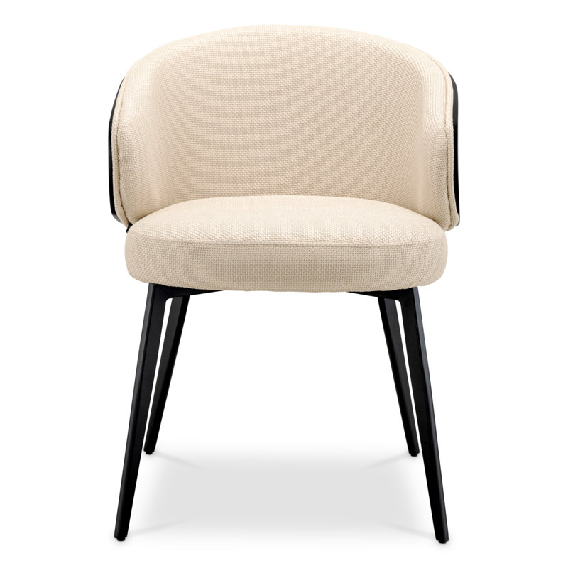 Camerota Upholstered Armchair, Black/Sand