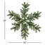 Elegant 30 Inch Needle Pine Mix Snowflake With 50 Warm White LED Lights