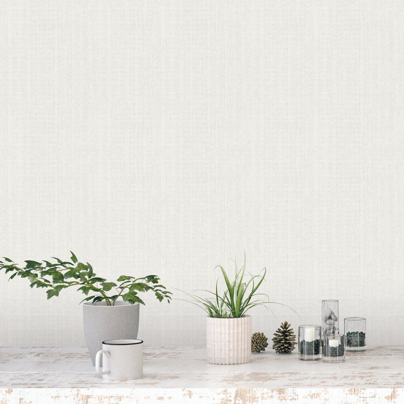 Rouleau de papier peint L 33 pi x l 21 po Bazar, Gris clair
