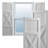 True Fit PVC Center X-Board Farmhouse Fixed Mount Shutters-64490099