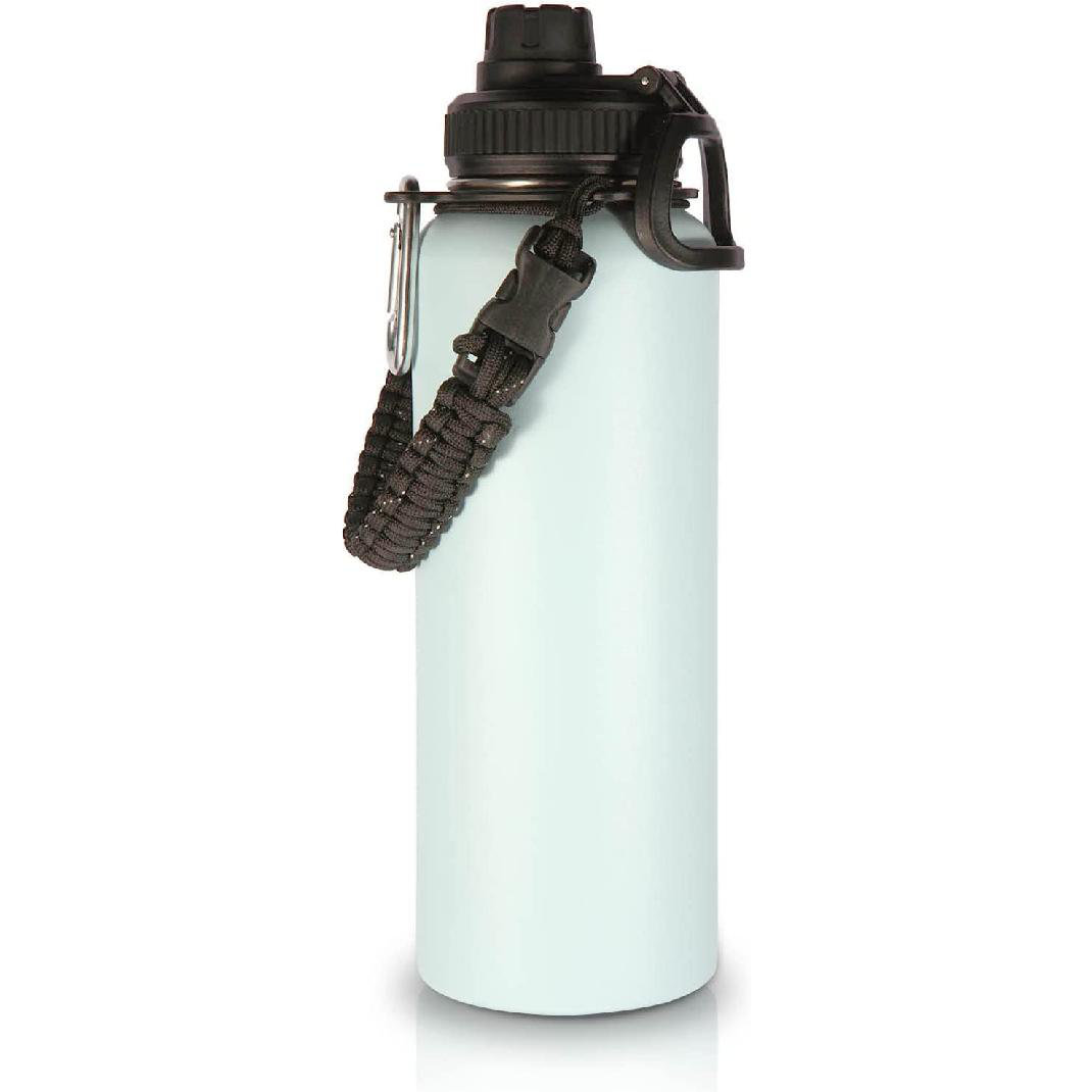 Orchids Aquae 40oz. Insulated Stainless Steel Water Bottle Straw