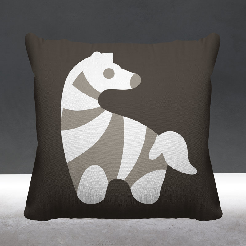 Coussin décoratif Simbi, L 17 po x H 17 po, Taupe