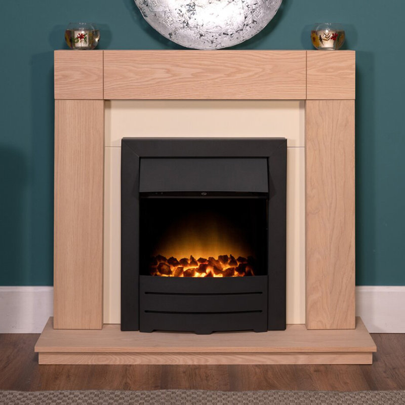 Colorado Adam 50.7 cm W Fireplace Insert with 6824.28 BTU, Black