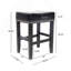 2 tabourets de comptoir sans dossier 26 po, tabourets de bar rembourrés en similicuir noir pour îlot de cuisine-767947905