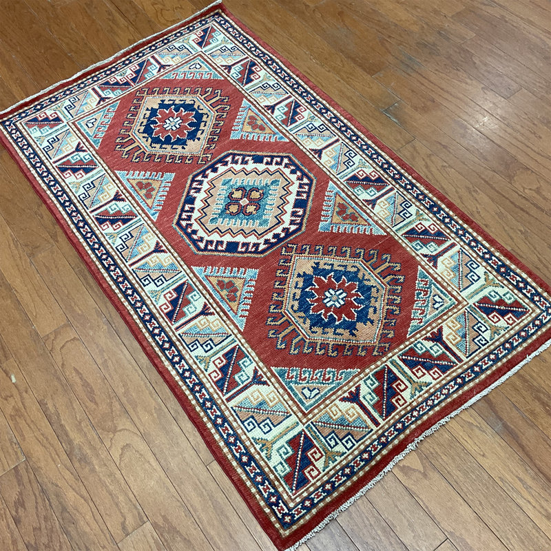 Handmade Kazak Wool Rug