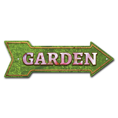 Plaque de rue de jardin en plastique robuste 6 po x 18 po