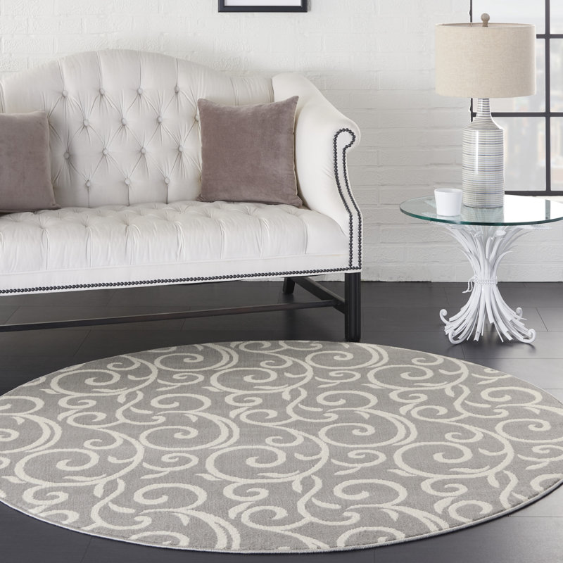 Yohei Abstract Indoor Rug, Round 5'3"