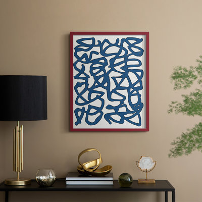 Abstrait, reproduction encadrée CL XXXVI - prêt à être accroché 