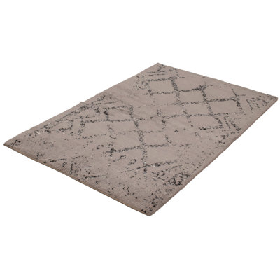 One-of-a-Kind 5'3" X 8'2" New Age Wool Area Rug in Light Gray