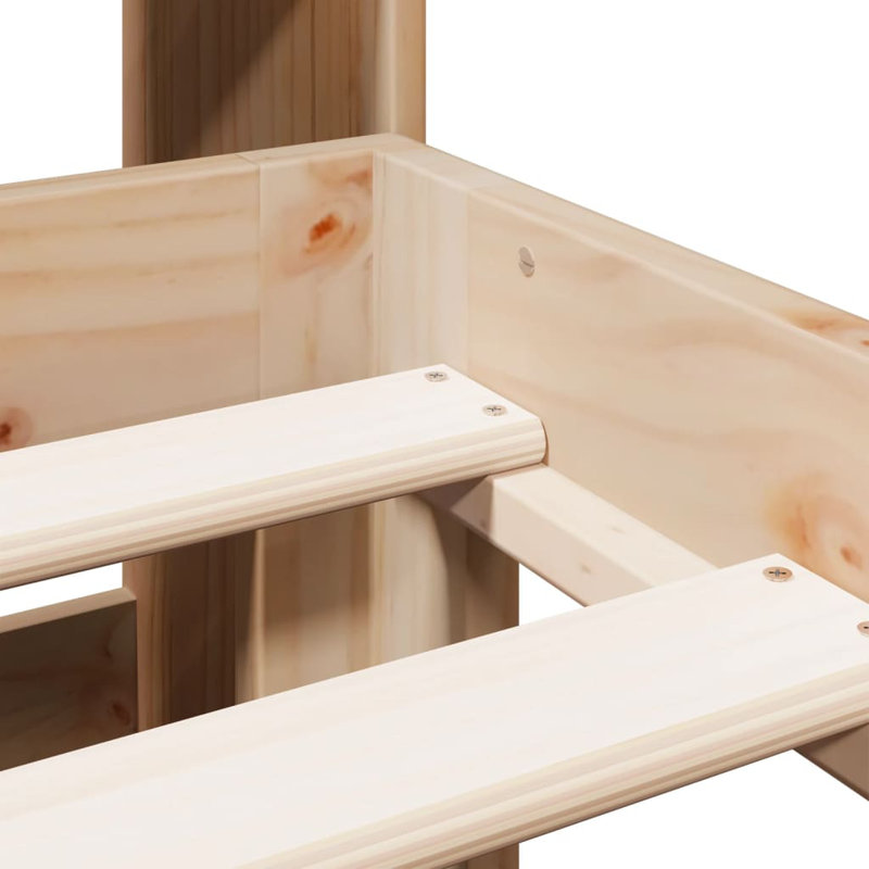 Solid Wood Bed, 140 x 218.5 cm , Natural