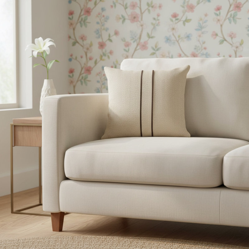 Coussin décoratif en viscose/coton, Duvet synthétique
