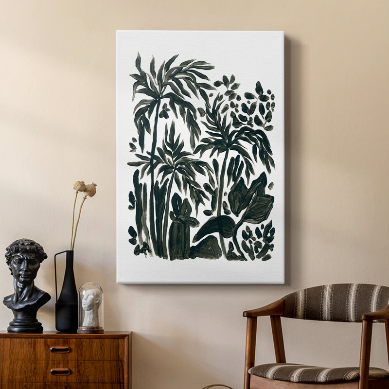 Encre de la jungle III - galerie Cavas sur mesure, H 18 po x l 12 po