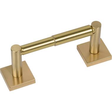 FORIOUS Wall Mount Post Toilet Paper Holder in Gold HH12401G - The