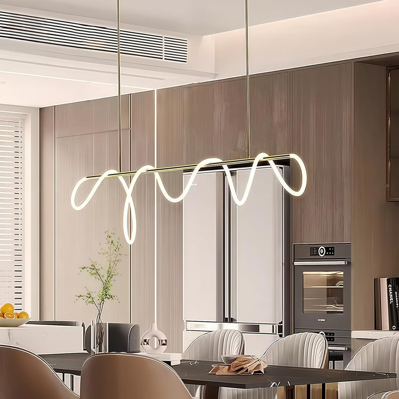 Modern Dimmable Desktop Linear Pendant Light