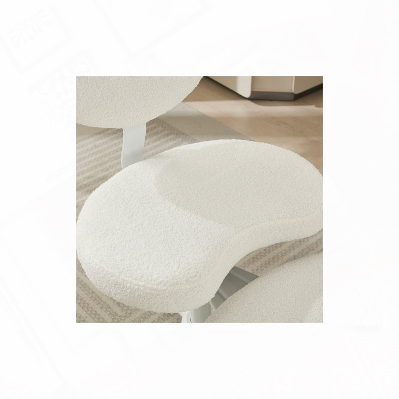 Chaise de bureau avec support lombaire et tabouret réglable,